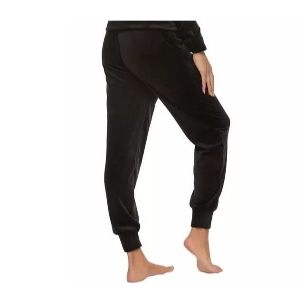 New Felina Large Velour Drawstring Tracksuit Bottom Elastic Ankle Jogger Pants